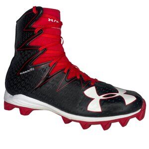 Under Armour Charleston Cougars Red Black ClutchFit Football Cleats Sz 10 Sporty